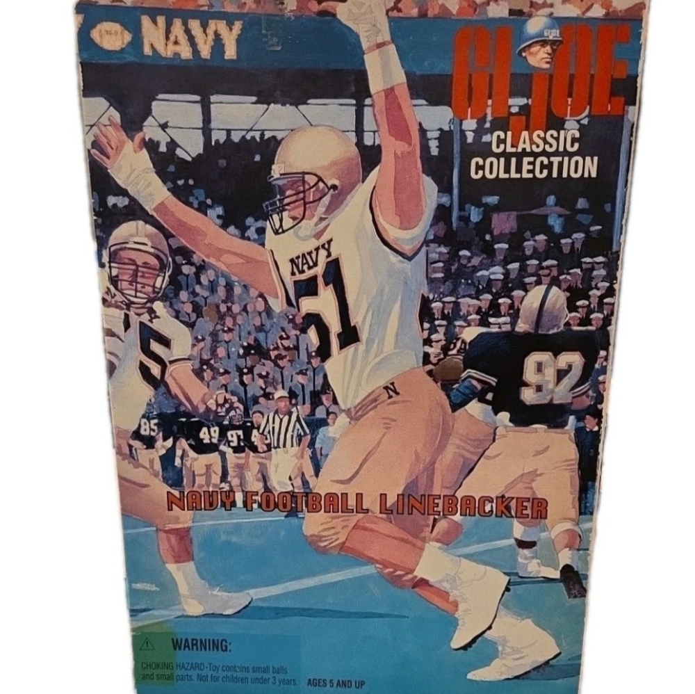 GI Joe US Navy College Football Linebacker 12" Action Figure 1998 New Sealed